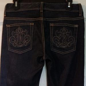 Michael Kors Womens Jeans Mid Rise Dark Blue Sz 4